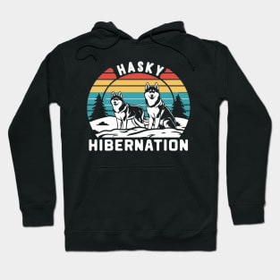 Hasky hibernation. Hasky lovers Hoodie